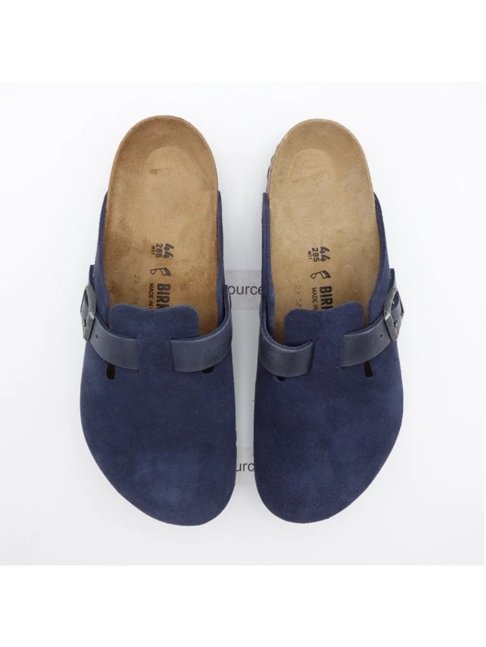 NEW Men's Birkenstock Boston BS Suede Clogs 1030658 New Navy